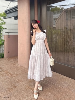 プリーツデザインワンピース