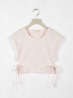 サイドカットリボンTシャツ