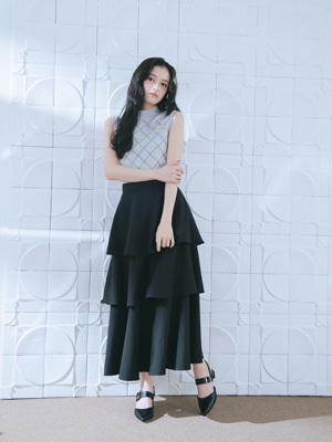 ラッフルレイヤースカート