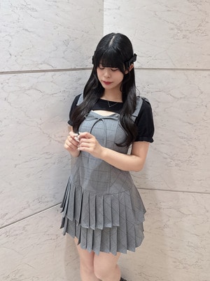 肩リボンキャミセットワンピース