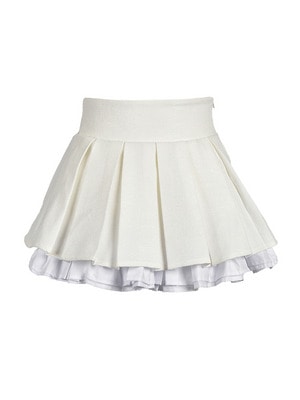 Volume Pleats Micro Skirt