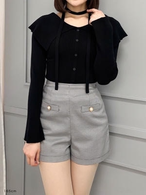 ハイウエストショートパンツ