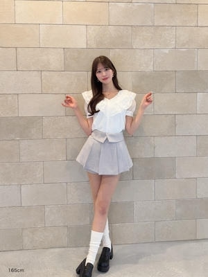 カラーデザインシルエットミニスカート