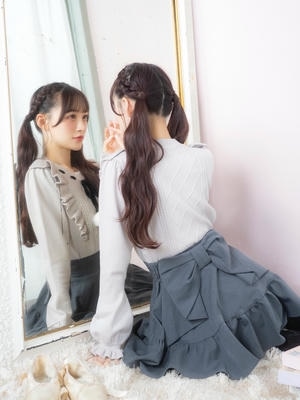バックリボンスカート