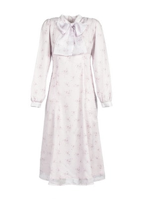 Original Flower Ribbon Flare Onepiece
