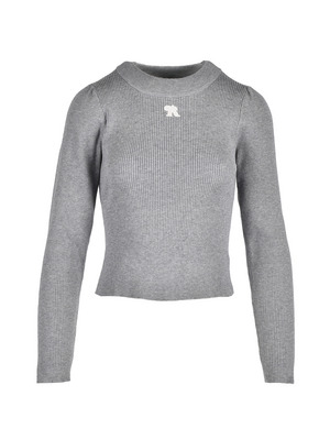 Logo Point Rib Knit