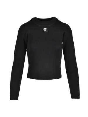 Logo Point Rib Knit