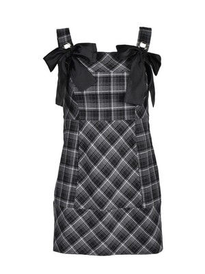 Ribbon Check Tight Cami Onepiece